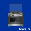 Maxi Gas Cooker 60x90 CM (5) Burners Shine Line Grey (FK962DGD)
