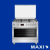 Maxi Gas Cooker 60x90 CM (5) Burners Shine Line Inox (FK963DSS)