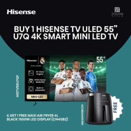 Hisense TV ULED 55 Inch U7Q 4K Smart MINI LED TV