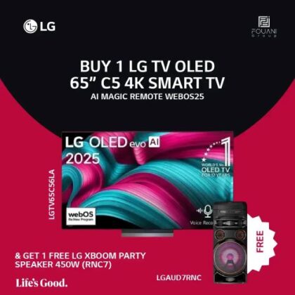 LG TV OLED 65 Inch C5 4K Smart TV AI Magic Remote webOS25