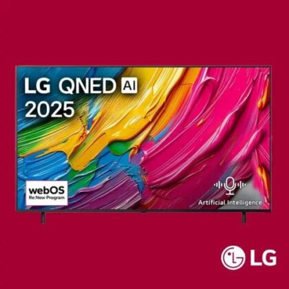 LG TV QNED 65 Inch QNED80A6A 4K Smart AI Magic Remote HDR10 webOS25